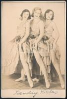 cca 1930 Landing sisters előadóművészek fotója Zsolnai fényképész műterméből / Photo of Landing sist...