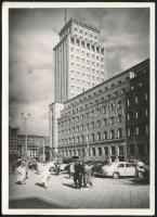 1950 A magyar női kosárlabda válogatott tagjai által aláírt képeslap (Mátrainé, Blahóné, Korenné, Ve...