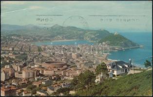 1961 Puskás Ferenc saját kézzel írt képeslap Faragó Lajosnak / Autograph postcard of Puskas