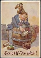 1961 Puskás Ferenc saját kézzel írt képeslap Faragó Lajosnak / Autograph postcard of Puskas