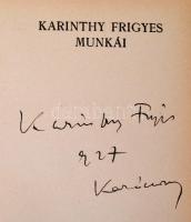Karinthy Frigyes: Tanár úr kérem. Aláírt példány!
Budapest, é.n., Dick Manó Kiadása aranyozott egés...