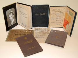 1945-1952 7 db klf igazolvány