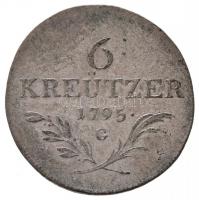 1795G 6kr Ag "I. Ferenc" Nagybánya (2,15g) T:2 / 
Hungary 1795G 6 Kreuzer Ag "Franz ...