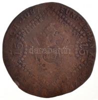 1807B 15kr Cu "I. Ferenc" hibás évszám! "1087" Körmöcbánya (10,77g) T:3 ph., hul...