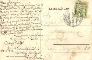 Balassagyarmat 100 év múlva, Központi kávéház, Grósz Samu és Gansel üzlete. Jövőben montázslap a Mer...