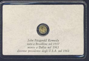 "J.F. Kennedy" modern mini Au pénz 0,333 minõségû T:BU Eredeti vákum
dí...