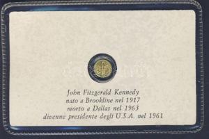 "J.F. Kennedy" modern mini Au pénz 0,333 minõségû T:BU Eredeti vákum
dí...