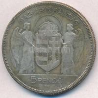 1930. 5P Ag "Horthy jobbra" T:3 ph.
Adamo P8