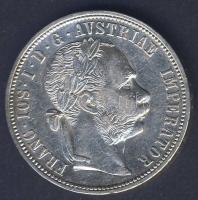 Ausztria 1876. 1Fl Ag T:2/2-