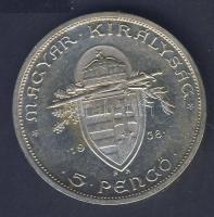 1938. 5P Ag "Szt.István" T:2+