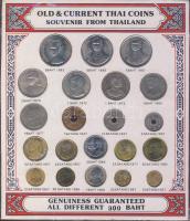 Thaiföld 1937-1988. 21klf db pénzérme ajándék szettben T:1