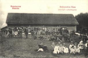 Beszterce, Bistritz, Bistrita; Vendéglő a pályahegyen / Restauration Rusu / mountain restaurant