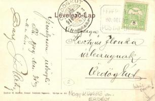 Fehéregyháza, Albesti; Mühsam Frigyes vegyeskereskedése, templom, falubeliek csoportképe. Zeidner H....