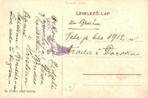 Gyorok, Gyorok-Ménes, Ghioroc; Piac tér villamossal, Eichner Adolf és Butár Ágoston üzlete, templom....