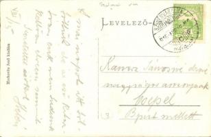 Szinérváralja, Seini; Piac tér, Markovits Jenő üzlete és saját kiadása / market square with shop