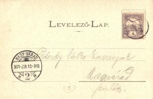 Tenke, Tinca; Fő tér, Ferenc József utca, Rosenfeld Lajos üzlete, vasraktár, Lévy Dávid üzlete és sa...