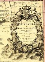 1720  Spanyolországés Portugália térképe. Johann Baptist Homann: Regnorum Hispaniae et Portugalliae ...