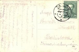 Pozsonyeperjes, Jahodna; utcakép, községháza, községi iskola, fogyasztási szövetkezet / street view,...