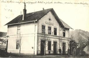 Zsarnóca, Zarnovica; vasútállomás. Fuszek György kiadása / Bahnhof / Stanica / railway station