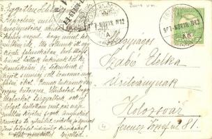 Zsarnóca, Zarnovica; vasútállomás. Fuszek György kiadása / Bahnhof / Stanica / railway station