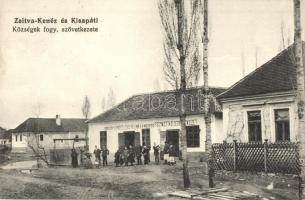 Zsitvakenéz-Kisapáti, Knezics-Zsitvaapáti, Knazice-Zitavany; községek fogyasztási szövetkezete, vendéglő / cooperative shop of the towns, restaurant