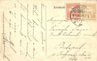 Kőrösmező, Yasinia, Jassinja; Tutajosok imája gátvíz érkezésekor / starting a raft, raftsman's ...