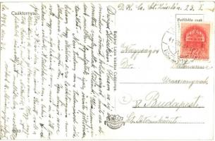 Csáktornya, Cakovec; utcakép, Berger Simon és OrionRadio üzlet / street view with shops (EK)