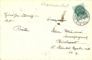 Muraszombat, Muravska Sobota; vízi hajómalom / floating water boat mill / Prekmurski motiv