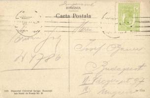 Bucharest, Bucuresti; Birjar (Muscal) / street view with chariot, Portoise & Fix Decorations sho...