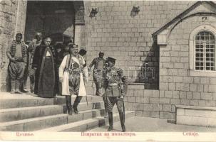 Cetinje, Cettigne; Nikola I Petrovic-Njegos at the monastery / Nicholas I of Montenegro