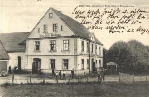 Kopanica (Pilawa Górna), Haunold b. Gnadenfrei; Paul Dittrichs Gasthaus / guest house, hotel, restaurant (fl)