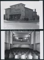 1973 Budapest, Régi mozikról készült fotók (Szigethy, Tündér, Kultúra, Balassi), 21 db eredeti negat...