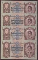 1932. 50P (10x) egymásutáni sorszámmal T:I