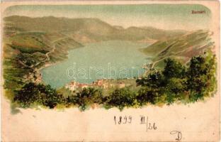 1899 Bakar, Bukkari, Buccari; general view, litho (EK)