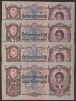 1932. 50P (10x) egymásutáni sorszámmal T:I