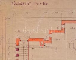 cca 1940 Szalkay Jenő (1890-1961) - László György (1896-2004): Rákospalotai evangelikus nagytemplom ...