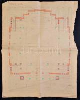 cca 1940 Szalkay Jenő (1890-1961) - László György (1896-2004): Rákospalotai evangelikus nagytemplom ...