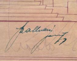 cca 1940 Szalkay Jenő (1890-1961) - László György (1896-2004): Rákospalotai evangelikus nagytemplom ...