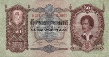1932. 50P (10x) egymásutáni sorszámmal T:I