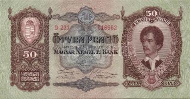 1932. 50P (10x) egymásutáni sorszámmal T:I