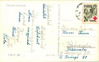 Siófok - 5 db MODERN városképes lap / 5 MODERN town-view postcards