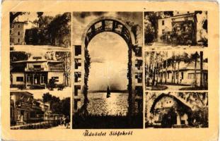 Siófok - 5 db MODERN városképes lap / 5 MODERN town-view postcards