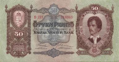 1932. 50P (10x) egymásutáni sorszámmal T:I