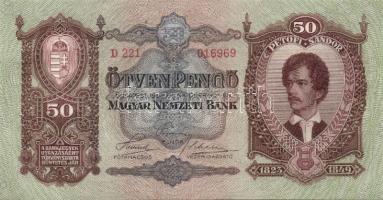 1932. 50P (10x) egymásutáni sorszámmal T:I