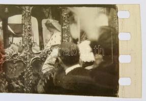 1916 IV. Károly koronázásán készült 8 db korabeli kisméretű fotónegatív, rajta az uralkodó, felesége...