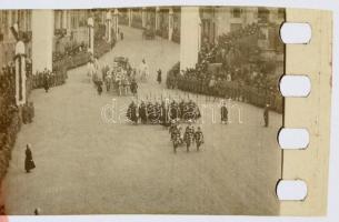 1916 IV. Károly koronázásán készült 8 db korabeli kisméretű fotónegatív, rajta az uralkodó, felesége...
