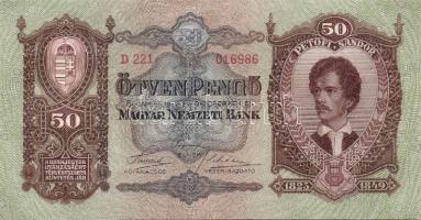 1932. 50P (10x) egymásutáni sorszámmal T:I