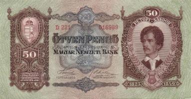 1932. 50P (10x) egymásutáni sorszámmal T:I