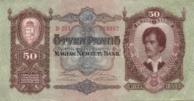 1932. 50P (5x) egymásutáni sorszámmal T:I,I-