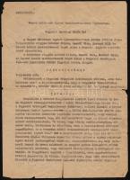 1948 Fegyelmi indítvány Latabár Kálmán, Burányi Lili és Szenes László ellen a Magyar Színészek Szabad Szakszervezetének Fegyelmi Bíróságánál.